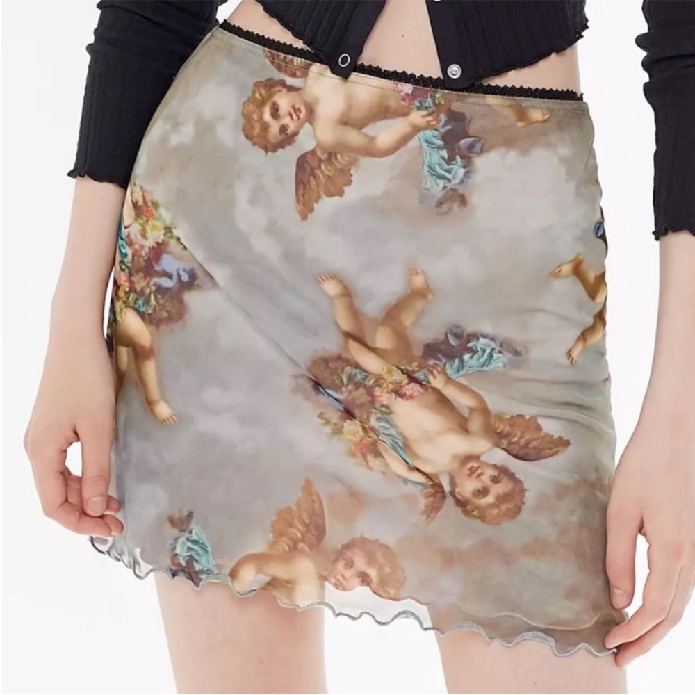 Urban Outfitters Cherub Print Mini Skirt Y2K Clueless